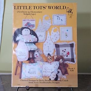 Vintage Little Tots World Counted Cross Stitch Book